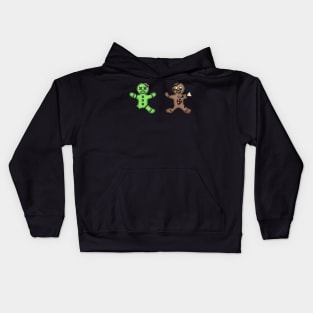 Zombie Gingerbread Men Kids Hoodie